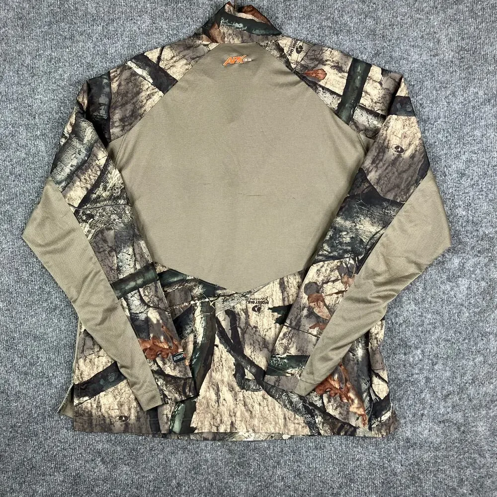 Russell Outdoors‎ Pullover Mens Size L Camo Hunting Quarter Zip Lightweight